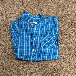 American Eagle Outfitters Blue Checkered Shirt